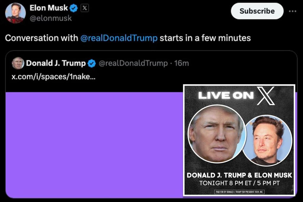 Elon Musk Says Trump X Space Was Delayed Due To 'Massive' Cyber ​​Attacks