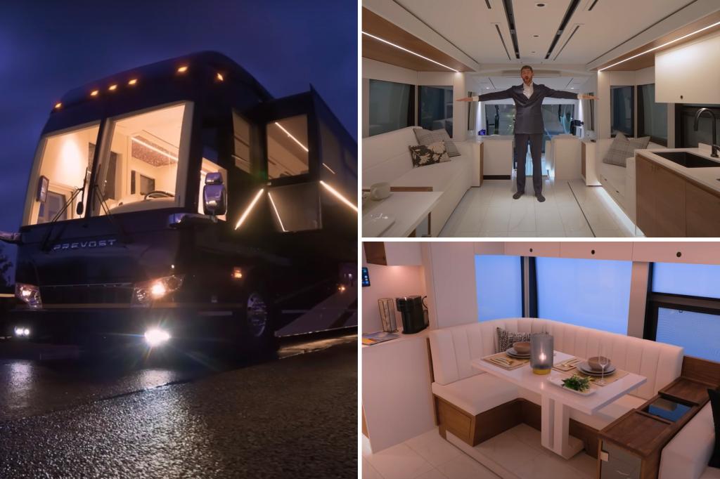 Inside the world's most luxurious motorhome - a $2.5 million mega-mansion on wheels